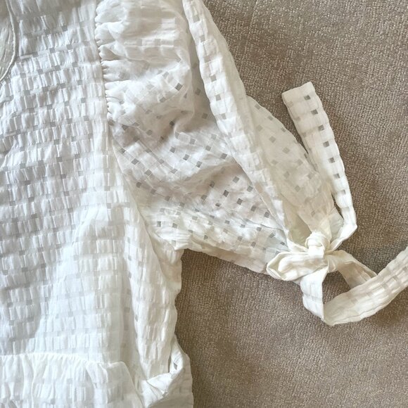 English Factory Gingham Tiered Midi Dress XS - Picture 5 of 11